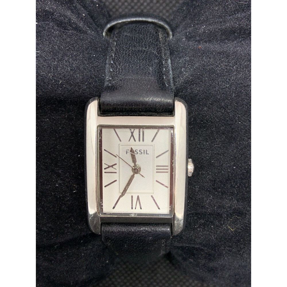 Fossil Es3376 Unisex Watch Rectangular Case Analo… - image 1